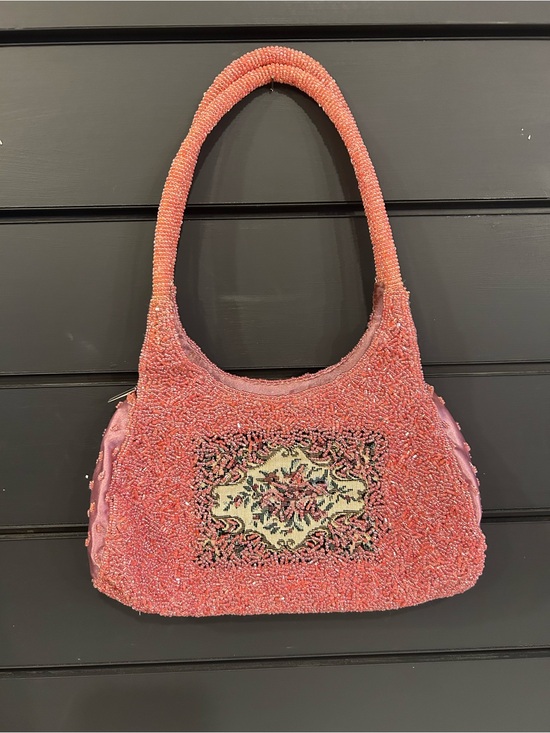 Handbags - IN’S Vintage Pink beaded bag with embroidery Y2K coquette